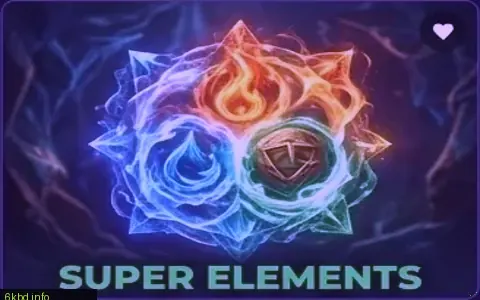 Super Elements slot banner at 6kbd